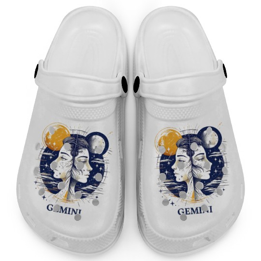 Zodiac Card Gemini Clogs