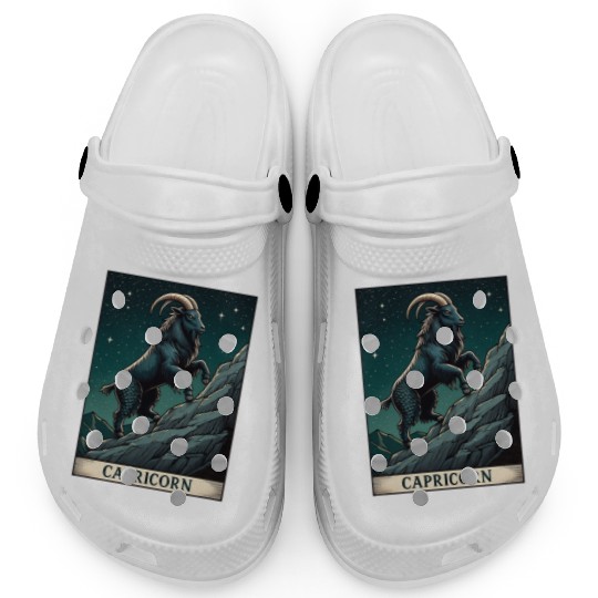 Zodiac Card Capricorn Clogs