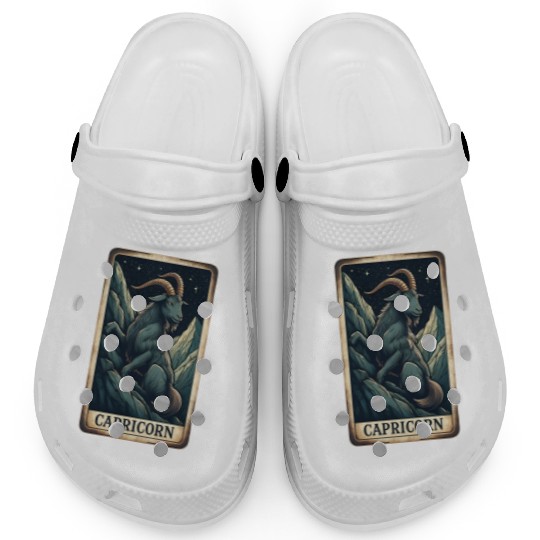 Zodiac Card Capricorn Clogs