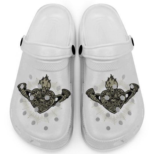 Sacred Heart Claddagh Symbol - Gold Clogs