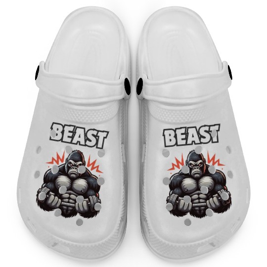 Beast Gym Gorilla – Motivational Clogs"