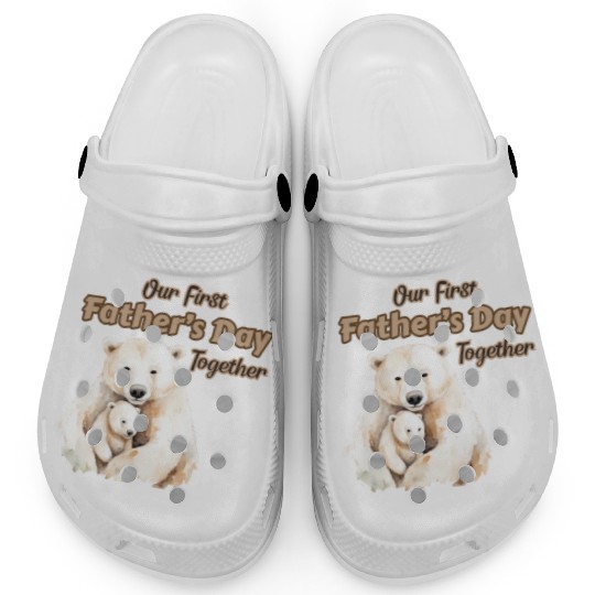 Our First Father's Day Together - Polar Bear Clogs