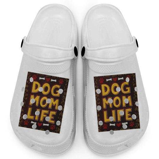 Dog Mom Tribe - Paws & Prosecco Squad" Collection Clogs