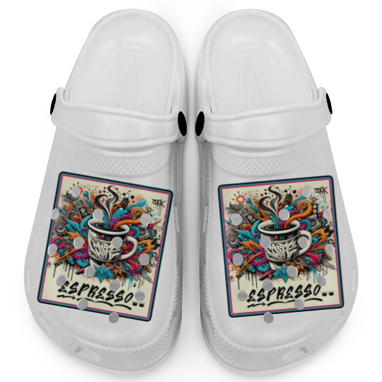 Espresso Graffiti Clogs