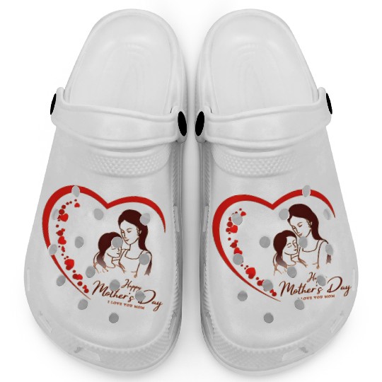 Mother & Daughter Love Heart Mother’s Day Clogs
