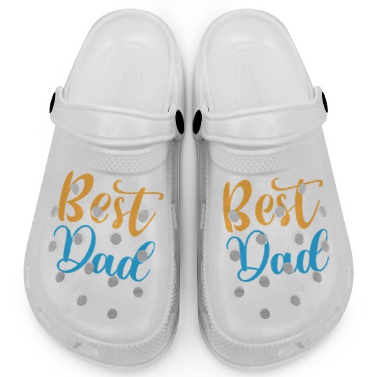 Best Dad Bold Typography Clogs