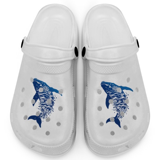 Ocean Whale Nature Art Clogs