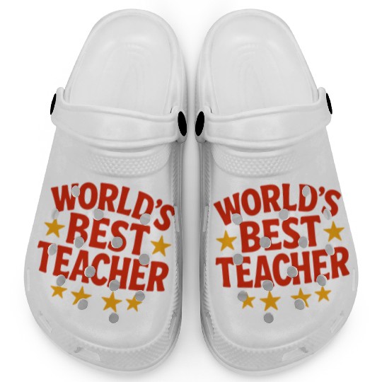 Worlds Best Teacher Clogs