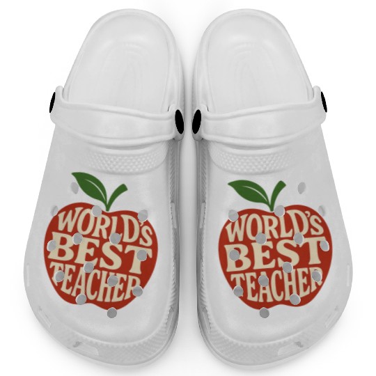 Worlds Best Teacher Clogs