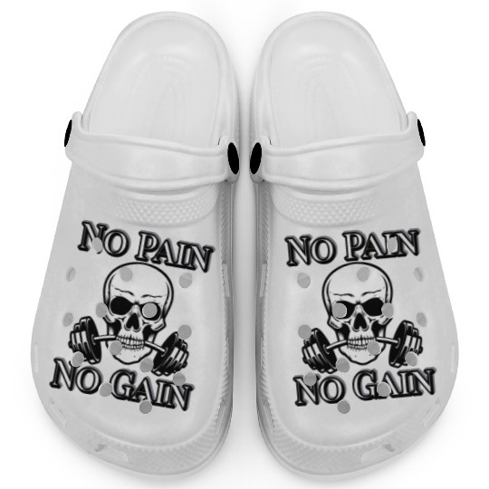 No Pain No Gain Skeleton Workout – Hardcore Gym Mo Clogs