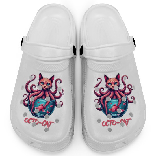 Octo-Cat Creepy Cute Hybrid Monster Design Clogs