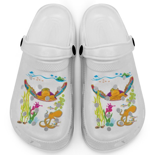 Cute Hawksbill Sea Turtle Clogs