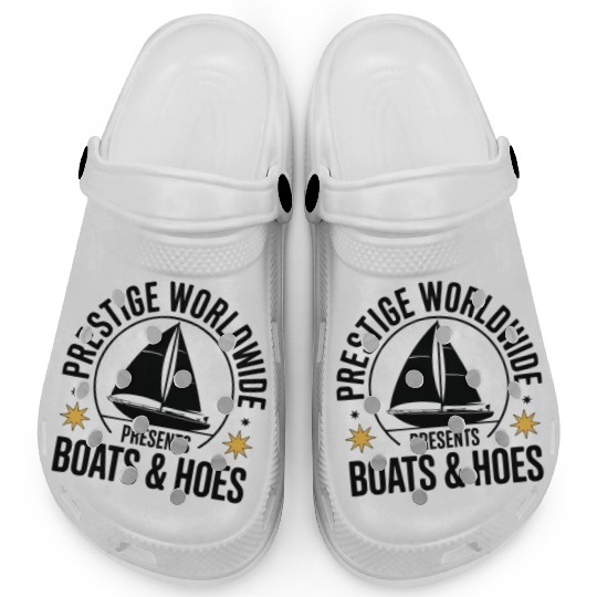Prestige Worldwide Boats & Hoes Funny Sailboat Clogs