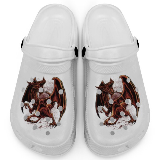 Inferno Fury – Angry Red Dragon Clogs
