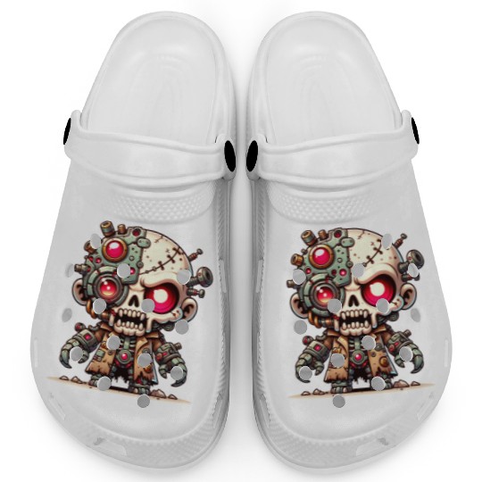 Spiked Bone Monster – Creepy Skeleton Beast Clogs