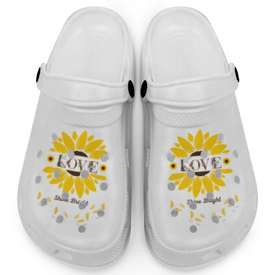 LOVE Sunflower Shine Bright Clogs