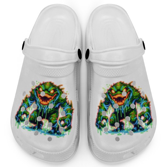 Neon Swamp Beast – Toxic Terror Clogs