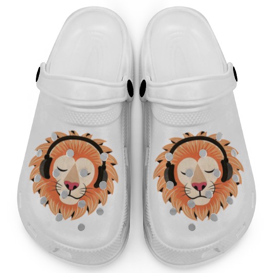 Bass the Vinyl Lion Clogs