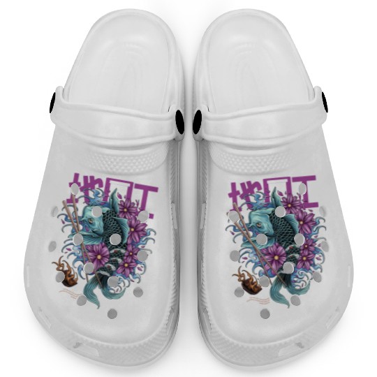 Tattoo Koi Fish & Sakura Flowers – Japanes Art Clogs