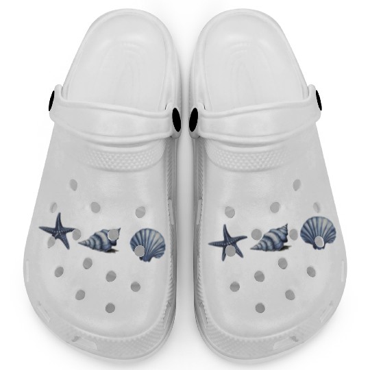 Cute Sea Creatures starfish Ocean Watercolor Clogs