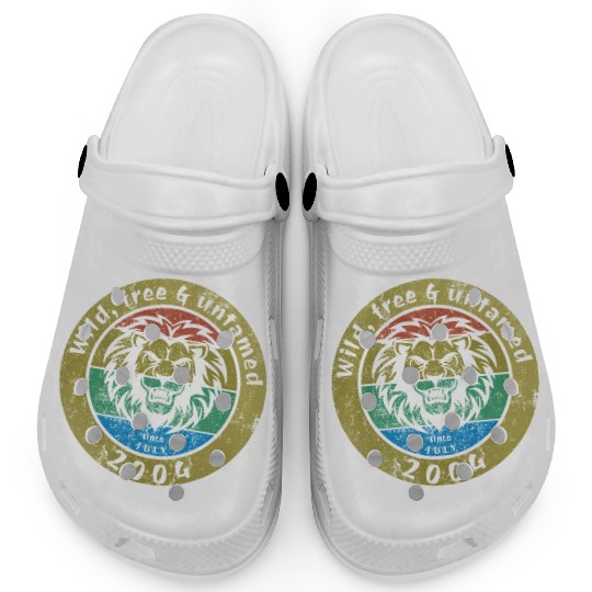 21st birthday Wild, free & untamed since 07/2004 Clogs