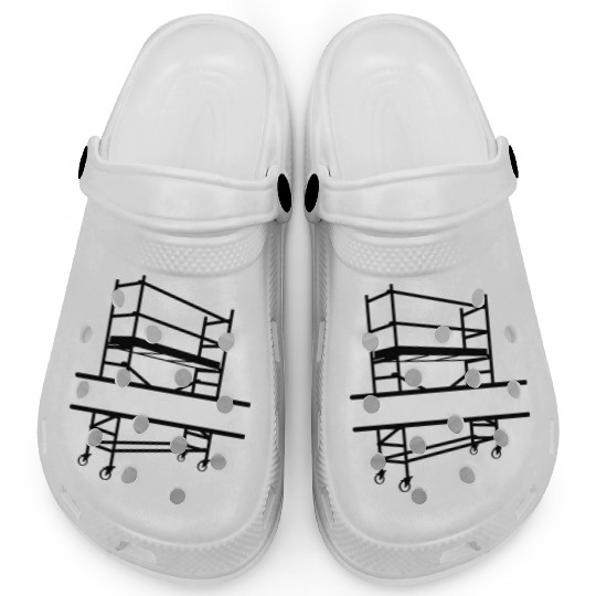 Scaffold with space for company name Clogs