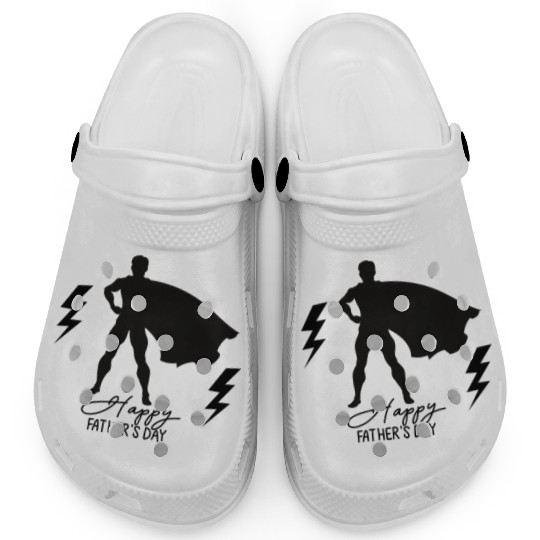 Superhero Dad Silhouette | Father's Day Hero Clogs