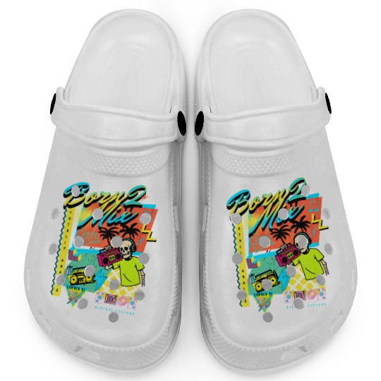 Born 2 Mix 90s Nostalgia Design Clogs