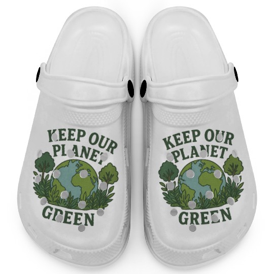 Keep Our Planet Green Clogs