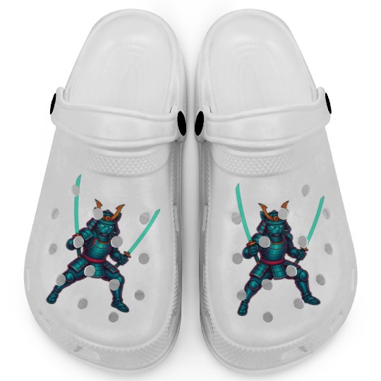 Legendary Samurai Cat – Epic Warrior Design” Clogs