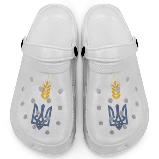 Ukraine Trident Wheat Symbol Ukrainian Heritage Clogs