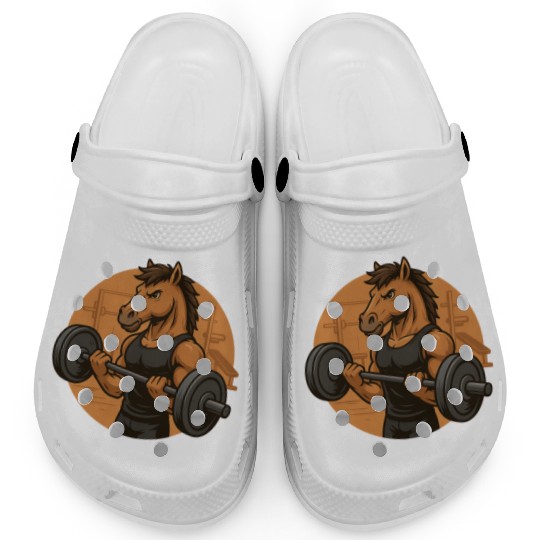 Horsepower Gains – Muscular Gym Horsa Design Clogs