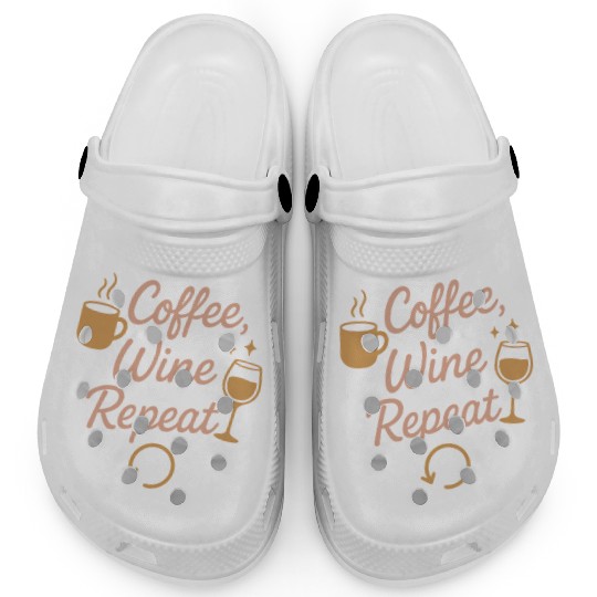 Single Mom Life Chaos Coordinator Wine Coffee Clogs