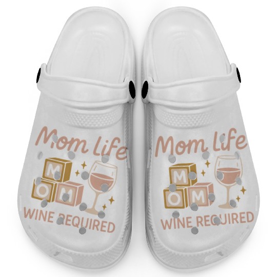 Single Mom Life Chaos Coordinator Wine Coffee Clogs