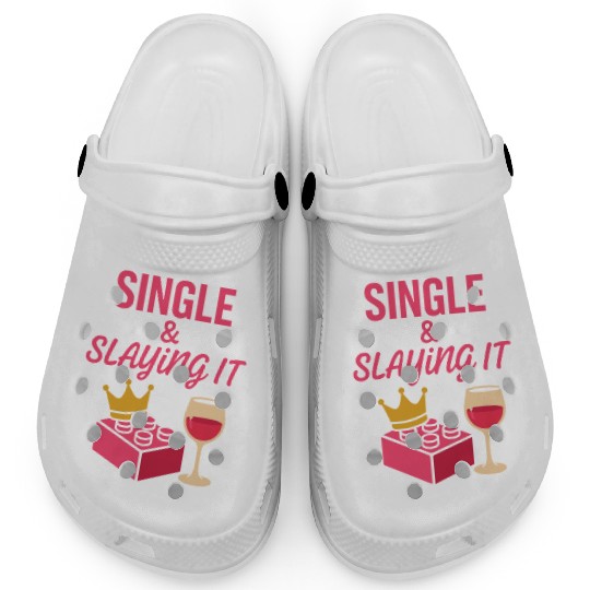 Single Mom Life Chaos Coordinator Wine Coffee Clogs