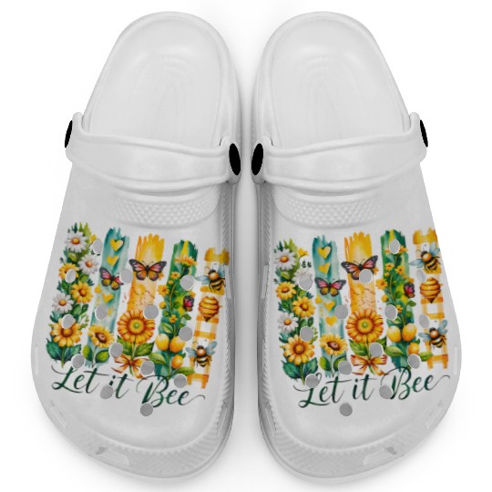 Let It Bee Positivity Spring Summer Clogs