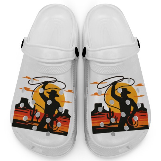 Lasso the Sunset Cowboy Clogs