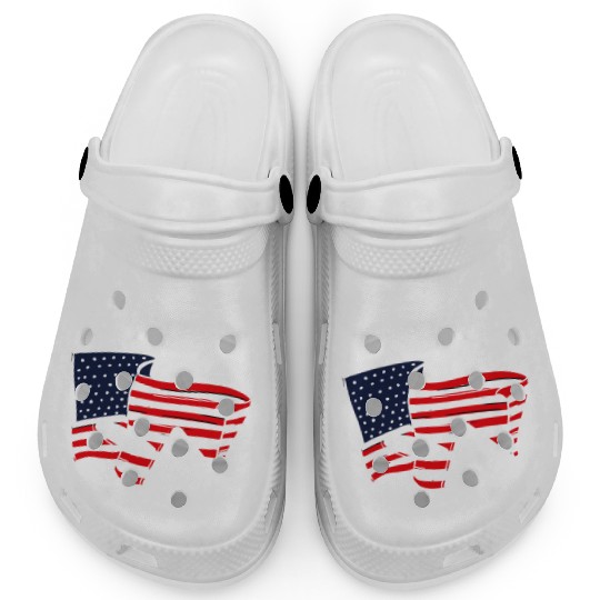 Bricklayer American Pride Flag Design Clogs