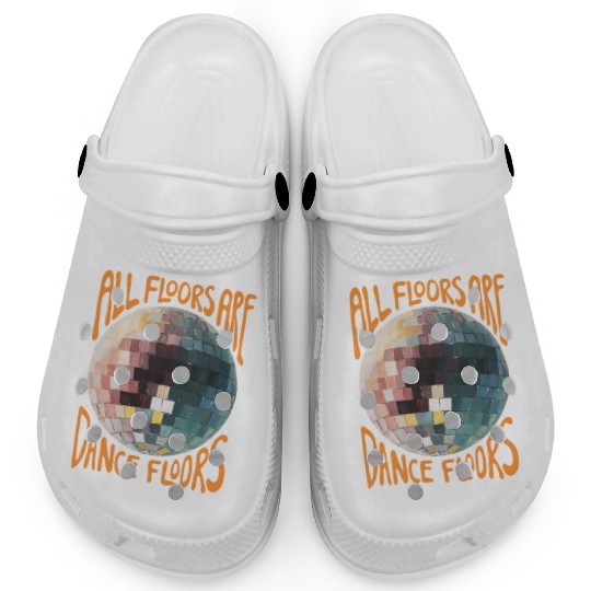 All Floors are Dance Floors - Orange Edition Clogs