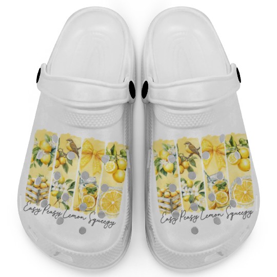 Summer Lemon Easy Peasy Clogs