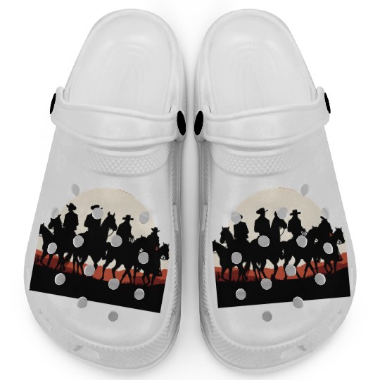 Western Sunset Cowboys Clogs