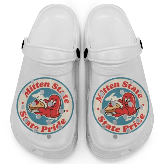 Great Lakes Charm Michigan Mitten Vintage Style Clogs