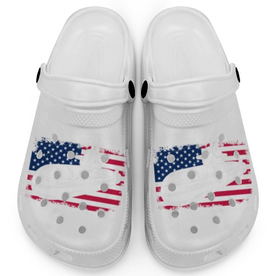 Patriotic American Submarine Veteran Clogs