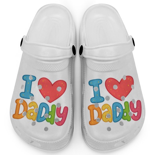 Father's Day gift (I love daddy) Clogs