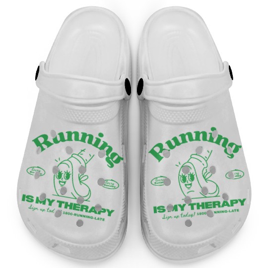 Running Is My Therapy Design Clogs