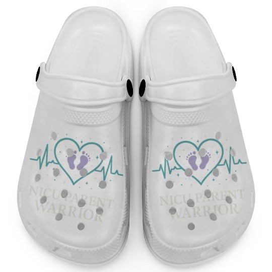 NICU Parent Pride Preemie Warrior Neonatal Clogs