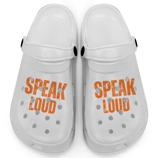 ALWAYS SPEAK LOUD STAY WOKE Clogs