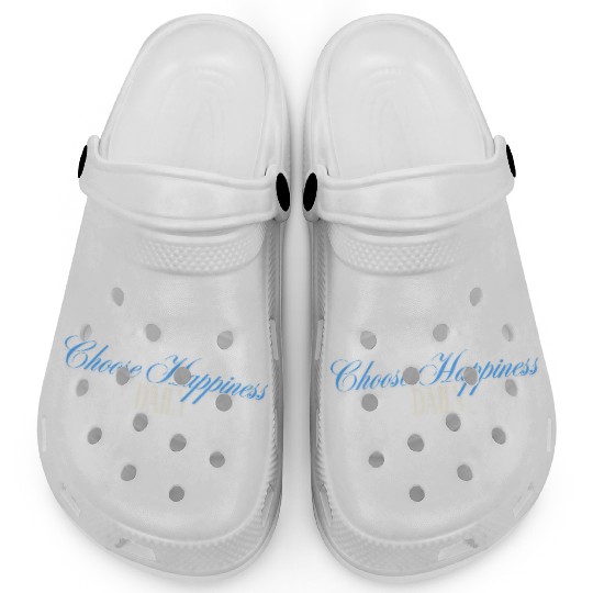 Choose Happiness Quote Design - Daily Motivation Clogs