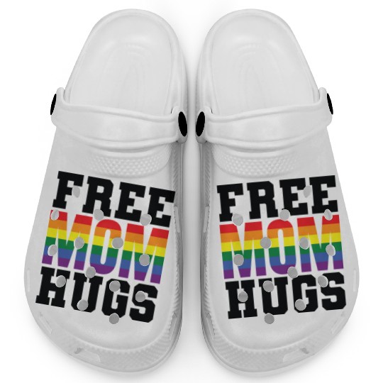 Gay Pride Free Mom Hugs Clogs