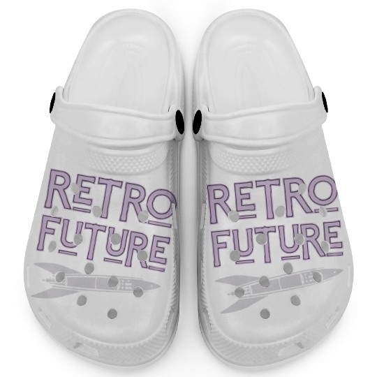 Retro Future Rocket Nostalgia Clogs